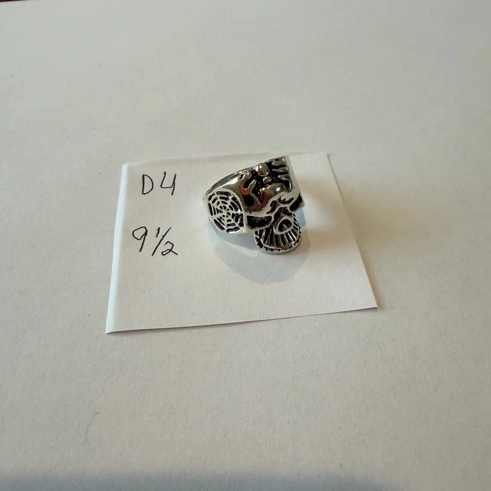 Stainless Steel Skull Ring‎ Size 9.1/2
